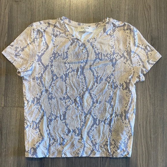 Babaton snake skin t-shirt size xs - Picture 1 of 3